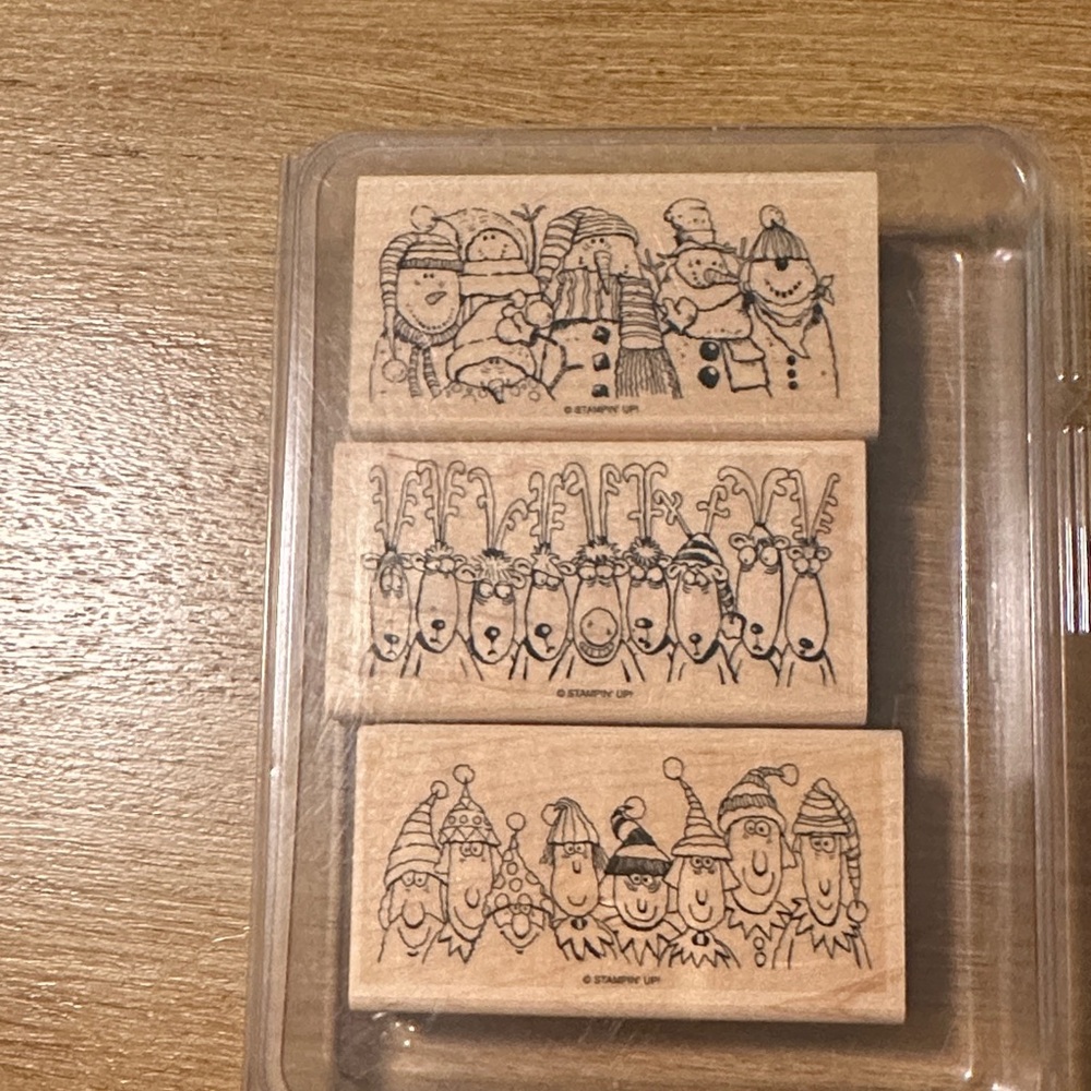 Stampin' Up! Holiday Lineup wooden stamp set